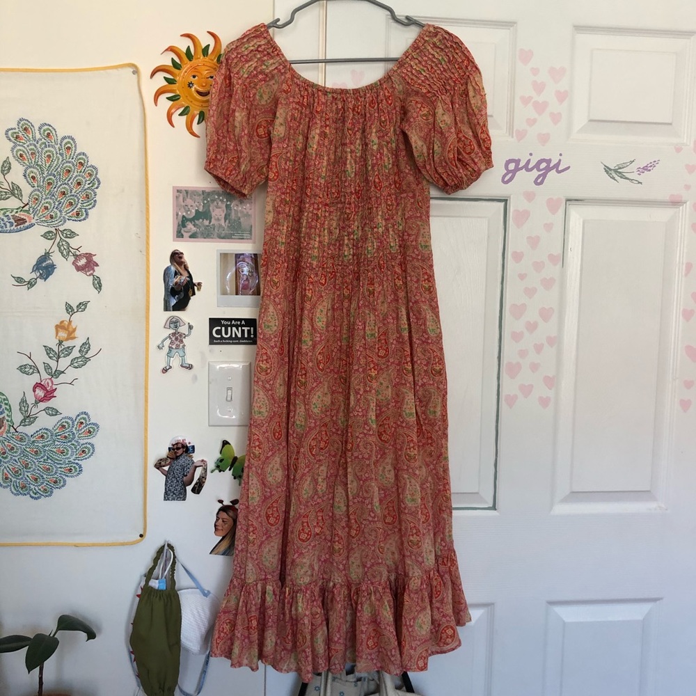 70s Peasant Dress